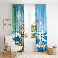 Cayman Islands Christmas Window Curtain Merry Xmas - Wonder Print Shop