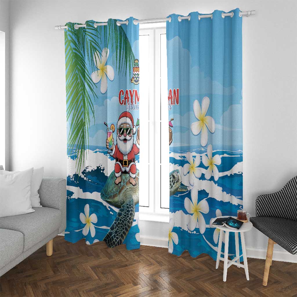 Cayman Islands Christmas Window Curtain Merry Xmas - Wonder Print Shop
