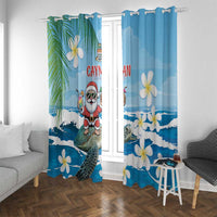 Cayman Islands Christmas Window Curtain Merry Xmas - Wonder Print Shop
