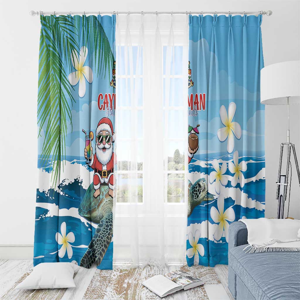 Cayman Islands Christmas Window Curtain Merry Xmas - Wonder Print Shop