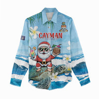 Cayman Islands Christmas Women Casual Shirt Merry Xmas - Wonder Print Shop
