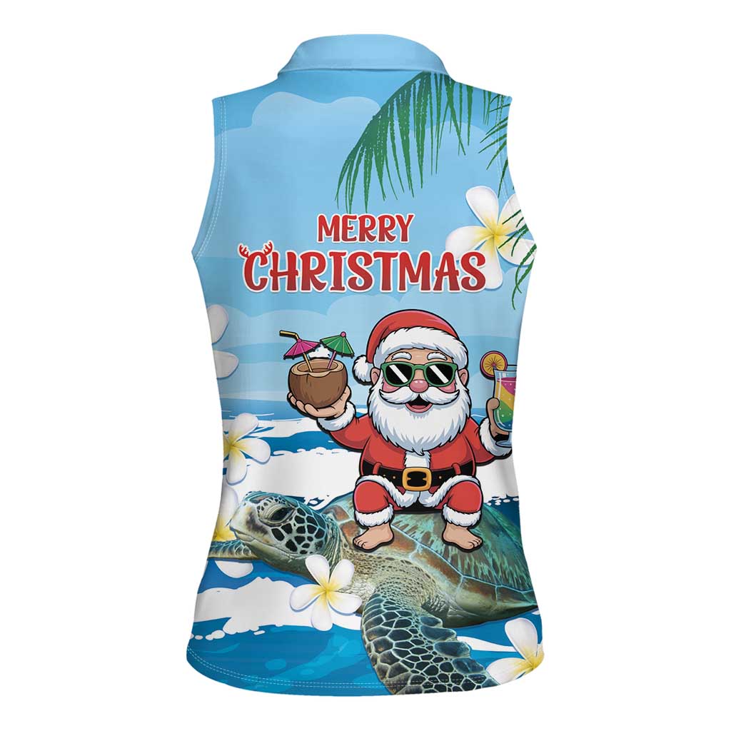 Cayman Islands Christmas Women Sleeveless Polo Shirt Merry Xmas - Wonder Print Shop