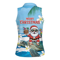 Cayman Islands Christmas Women Sleeveless Polo Shirt Merry Xmas - Wonder Print Shop