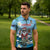 Cayman Islands Christmas Zipper Polo Shirt Merry Xmas - Wonder Print Shop