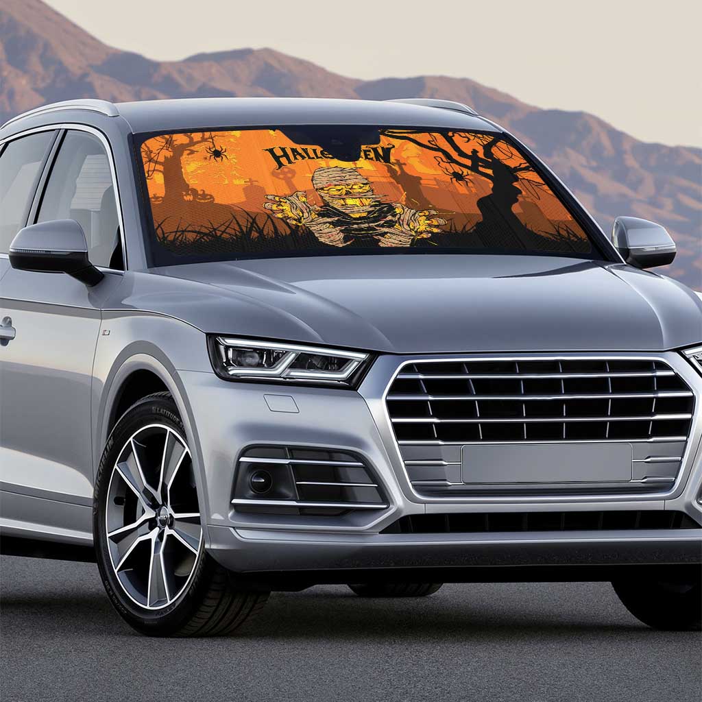 Halloween Egypt Mummy Auto Sun Shade Trick or Treat - Wonder Print Shop