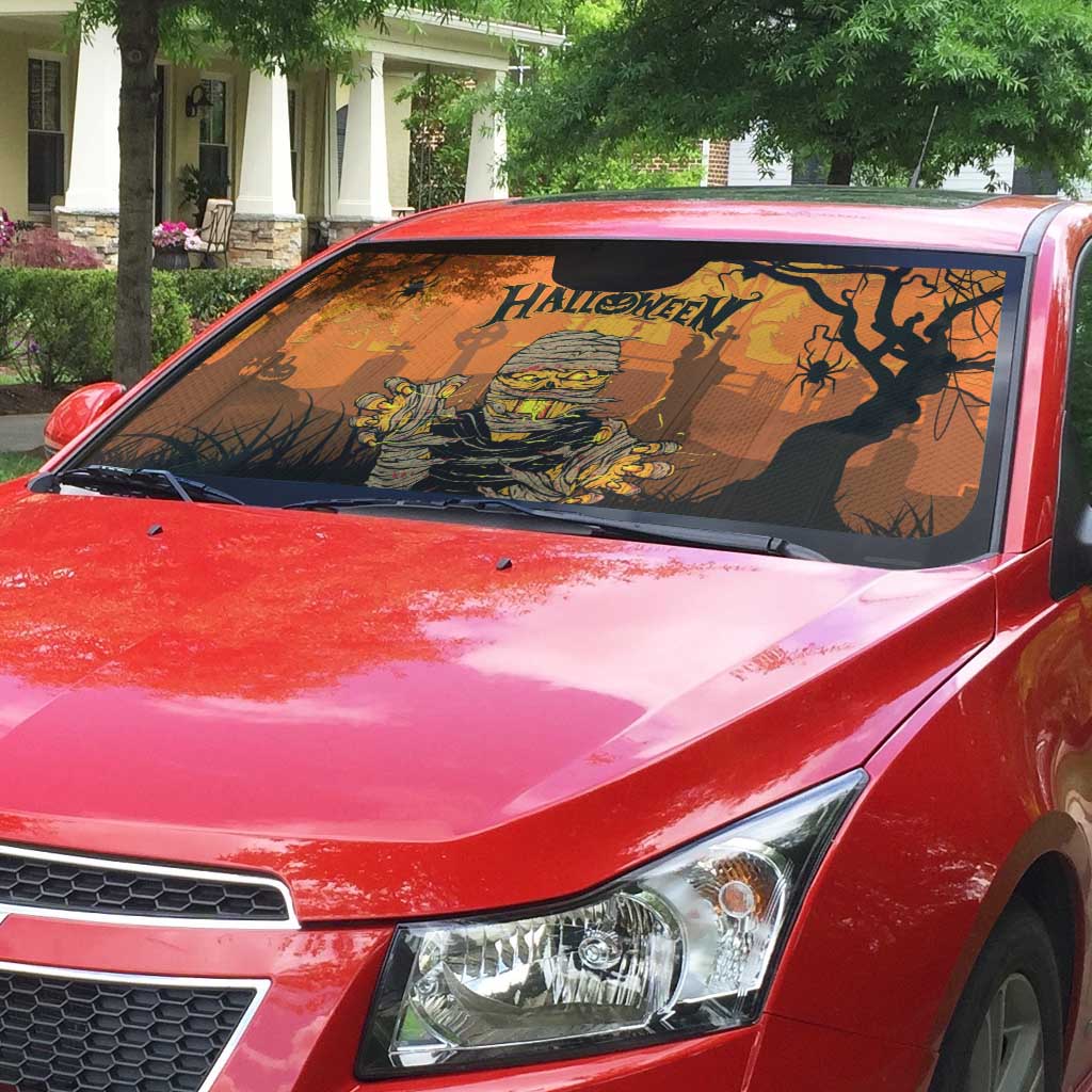 Halloween Egypt Mummy Auto Sun Shade Trick or Treat - Wonder Print Shop