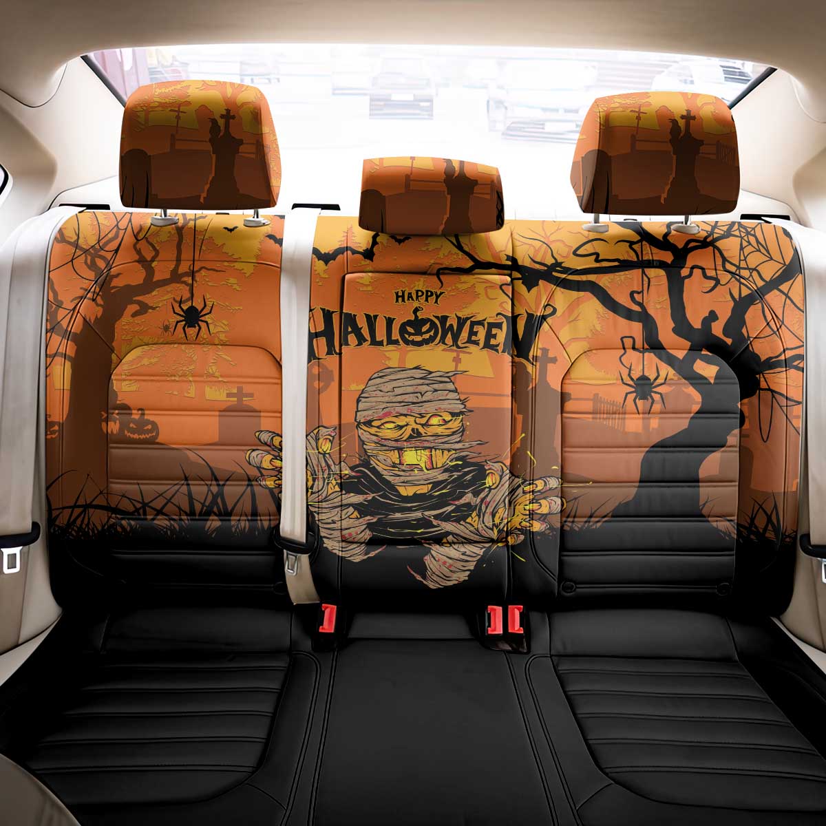 Halloween Egypt Mummy Back Car Seat Cover Trick or Treat - Wonder Print Shop