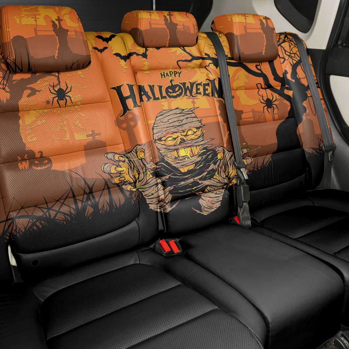 Halloween Egypt Mummy Back Car Seat Cover Trick or Treat - Wonder Print Shop