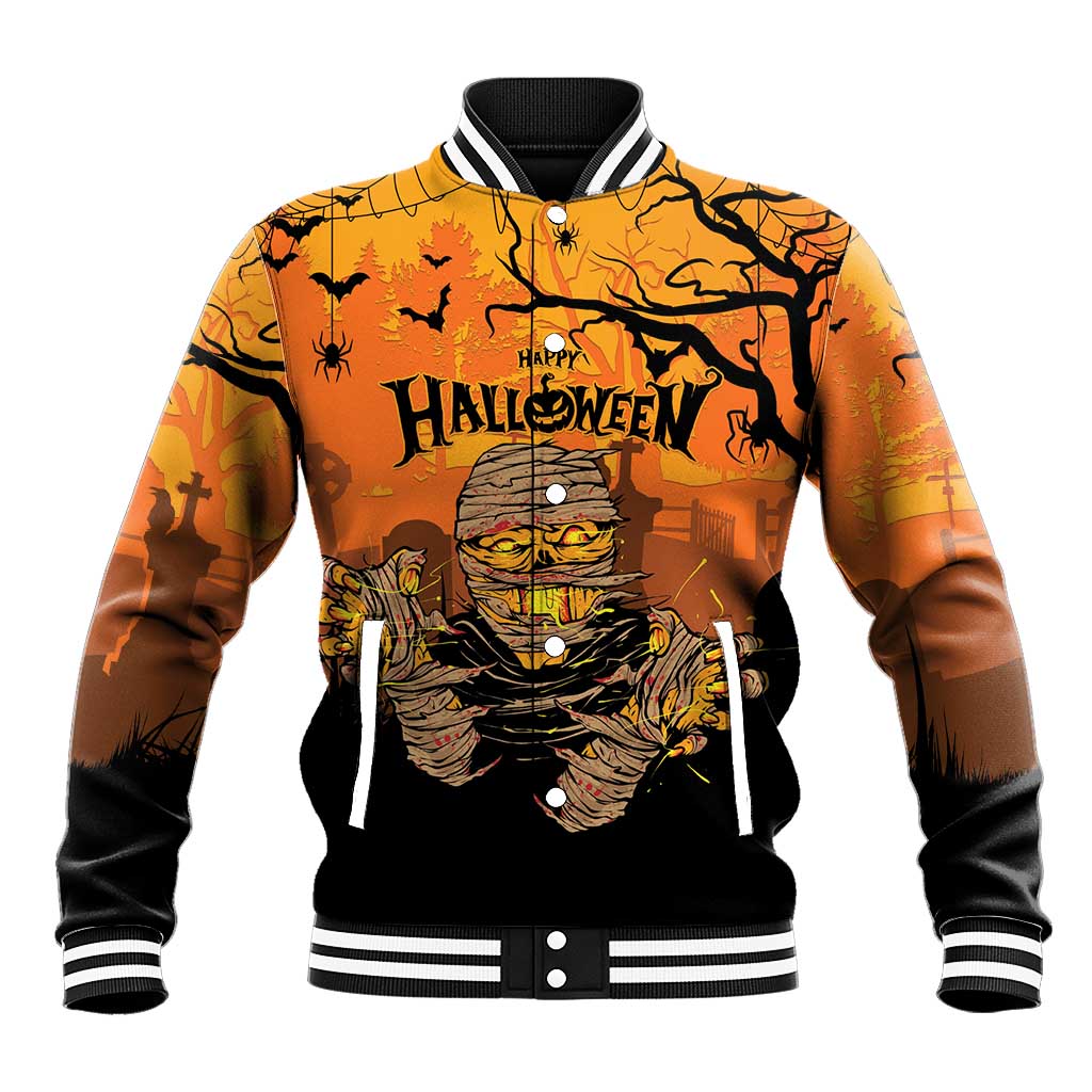 Personalized Halloween Egypt Mummy Baseball Jacket Trick or Treat - Wonder Print Shop