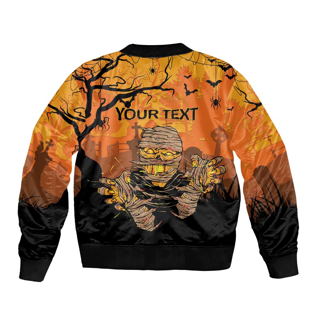 Personalized Halloween Egypt Mummy Bomber Jacket Trick or Treat - Wonder Print Shop