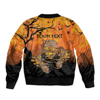 Personalized Halloween Egypt Mummy Bomber Jacket Trick or Treat - Wonder Print Shop