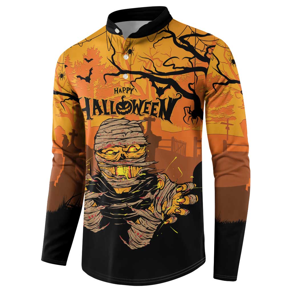 Personalized Halloween Egypt Mummy Button Sweatshirt Trick or Treat - Wonder Print Shop