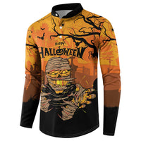 Personalized Halloween Egypt Mummy Button Sweatshirt Trick or Treat - Wonder Print Shop