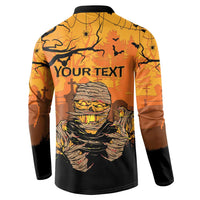 Personalized Halloween Egypt Mummy Button Sweatshirt Trick or Treat - Wonder Print Shop