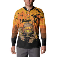 Personalized Halloween Egypt Mummy Button Sweatshirt Trick or Treat - Wonder Print Shop