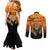 Personalized Halloween Egypt Mummy Couples Matching Mermaid Dress and Long Sleeve Button Shirt Trick or Treat - Wonder Print Shop