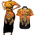 Personalized Halloween Egypt Mummy Couples Matching Short Sleeve Bodycon Dress and Hawaiian Shirt Trick or Treat - Wonder Print Shop