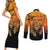 Personalized Halloween Egypt Mummy Couples Matching Short Sleeve Bodycon Dress and Long Sleeve Button Shirt Trick or Treat - Wonder Print Shop