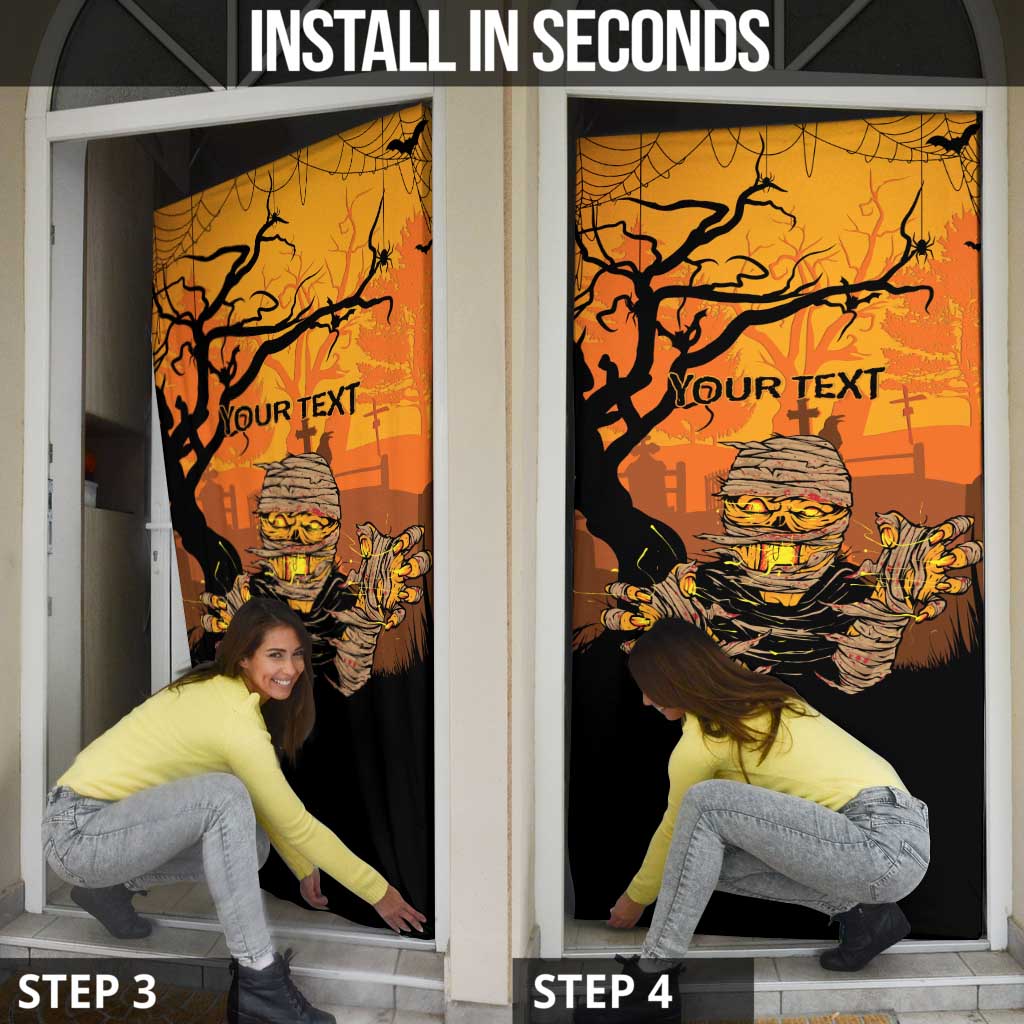 Personalized Halloween Egypt Mummy Door Cover Trick or Treat - Wonder Print Shop