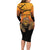 Personalized Halloween Egypt Mummy Family Matching Long Sleeve Bodycon Dress and Hawaiian Shirt Trick or Treat - Wonder Print Shop