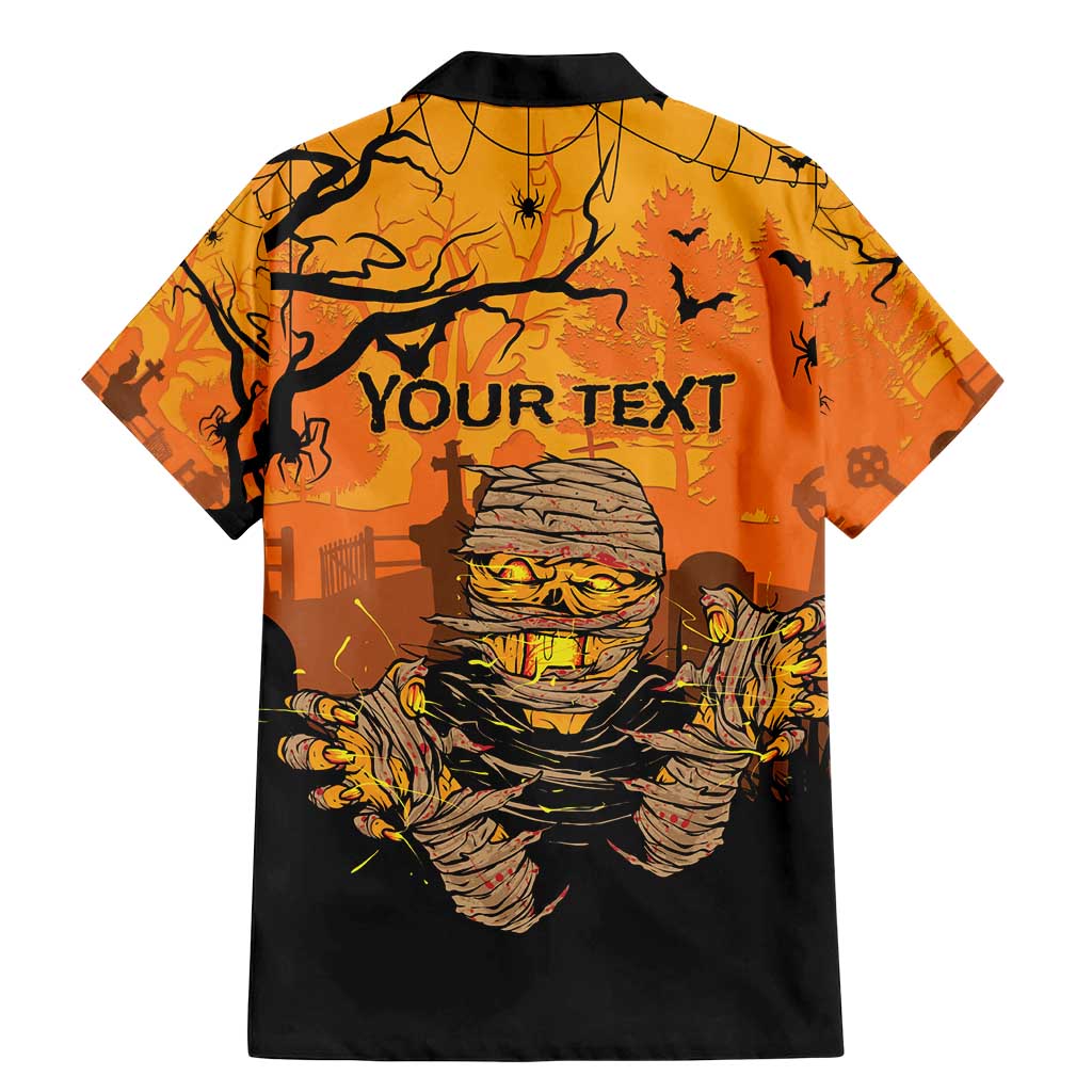 Personalized Halloween Egypt Mummy Family Matching Mermaid Dress and Hawaiian Shirt Trick or Treat - Wonder Print Shop