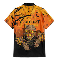 Personalized Halloween Egypt Mummy Family Matching Mermaid Dress and Hawaiian Shirt Trick or Treat - Wonder Print Shop