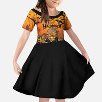 Personalized Halloween Egypt Mummy Family Matching Off Shoulder Maxi Dress and Hawaiian Shirt Trick or Treat - Wonder Print Shop