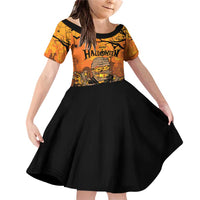 Personalized Halloween Egypt Mummy Family Matching Off Shoulder Short Dress and Hawaiian Shirt Trick or Treat - Wonder Print Shop