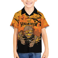 Personalized Halloween Egypt Mummy Family Matching Tank Maxi Dress and Hawaiian Shirt Trick or Treat - Wonder Print Shop