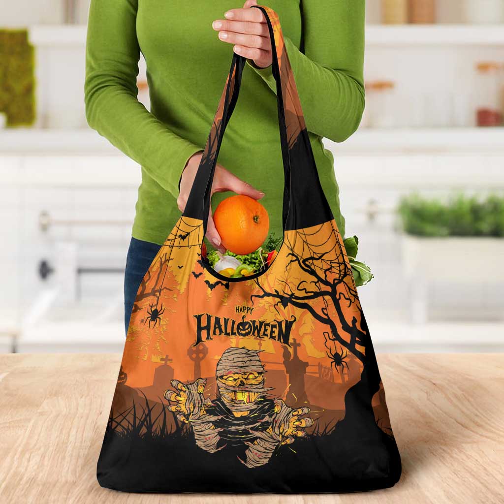 Halloween Egypt Mummy Grocery Bag Trick or Treat - Wonder Print Shop