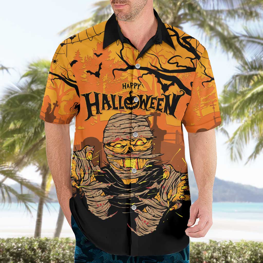 Personalized Halloween Egypt Mummy Hawaiian Shirt Trick or Treat - Wonder Print Shop
