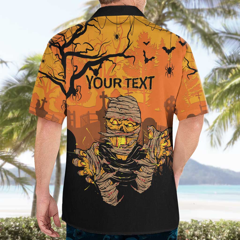 Personalized Halloween Egypt Mummy Hawaiian Shirt Trick or Treat - Wonder Print Shop