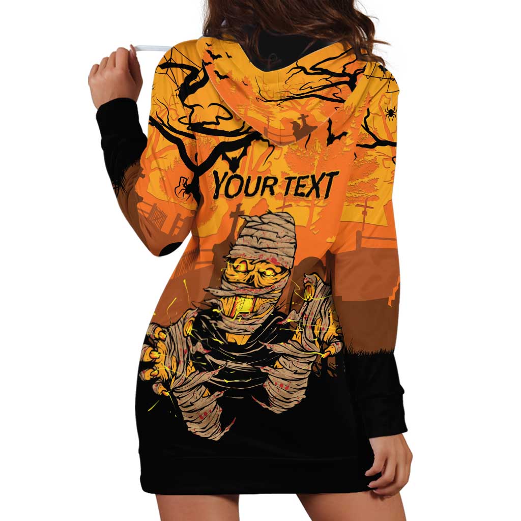 Personalized Halloween Egypt Mummy Hoodie Dress Trick or Treat - Wonder Print Shop