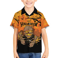 Personalized Halloween Egypt Mummy Kid Hawaiian Shirt Trick or Treat - Wonder Print Shop