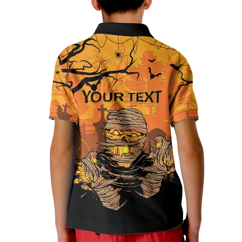 Personalized Halloween Egypt Mummy Kid Polo Shirt Trick or Treat - Wonder Print Shop