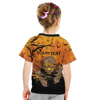 Personalized Halloween Egypt Mummy Kid T Shirt Trick or Treat - Wonder Print Shop