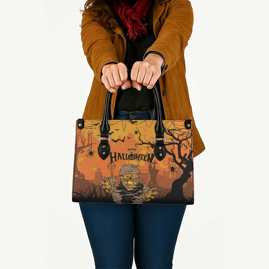 Halloween Egypt Mummy Leather Bag Trick or Treat - Wonder Print Shop