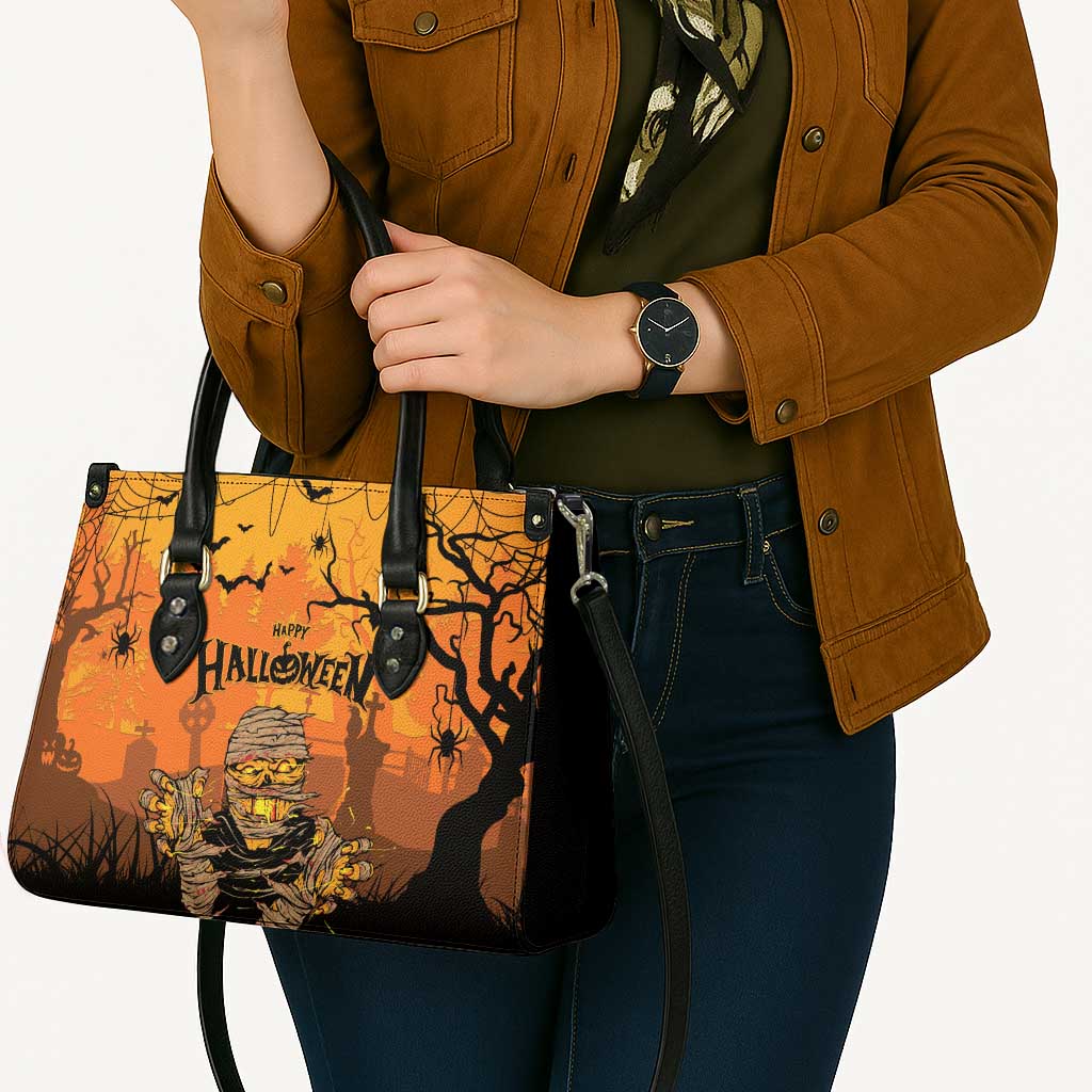 Halloween Egypt Mummy Leather Bag Trick or Treat - Wonder Print Shop