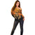 Personalized Halloween Egypt Mummy Off Shoulder Sweater Trick or Treat - Wonder Print Shop