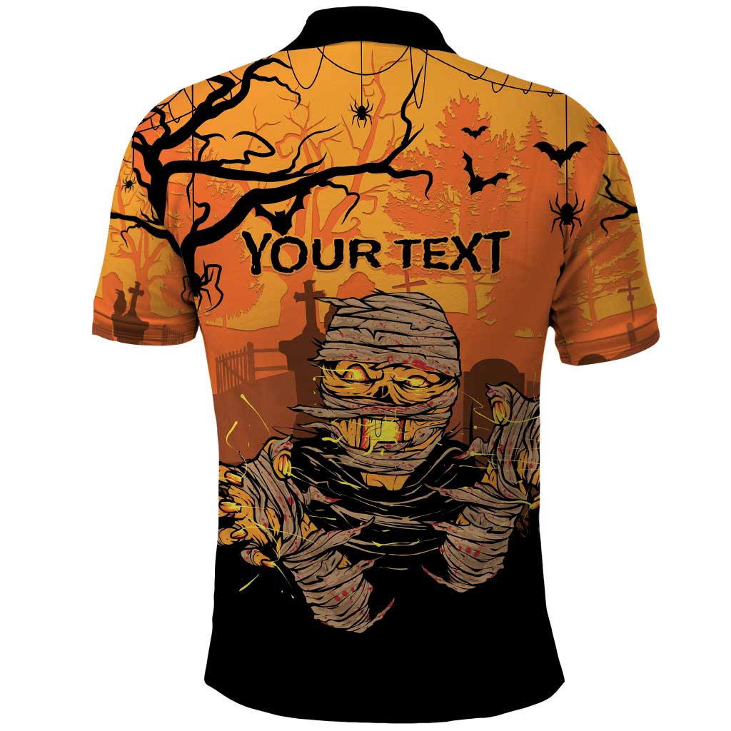 Personalized Halloween Egypt Mummy Polo Shirt Trick or Treat - Wonder Print Shop