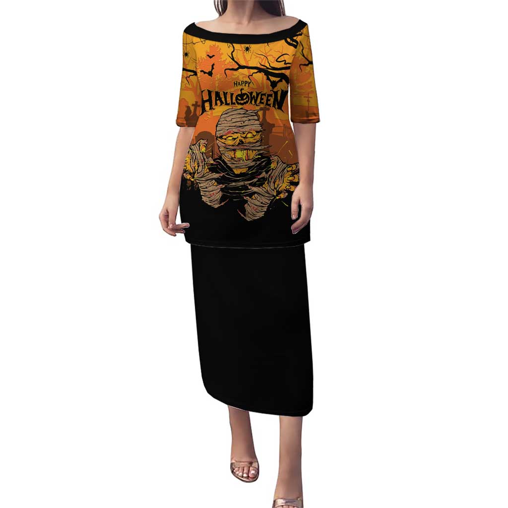 Personalized Halloween Egypt Mummy Puletasi Trick or Treat - Wonder Print Shop