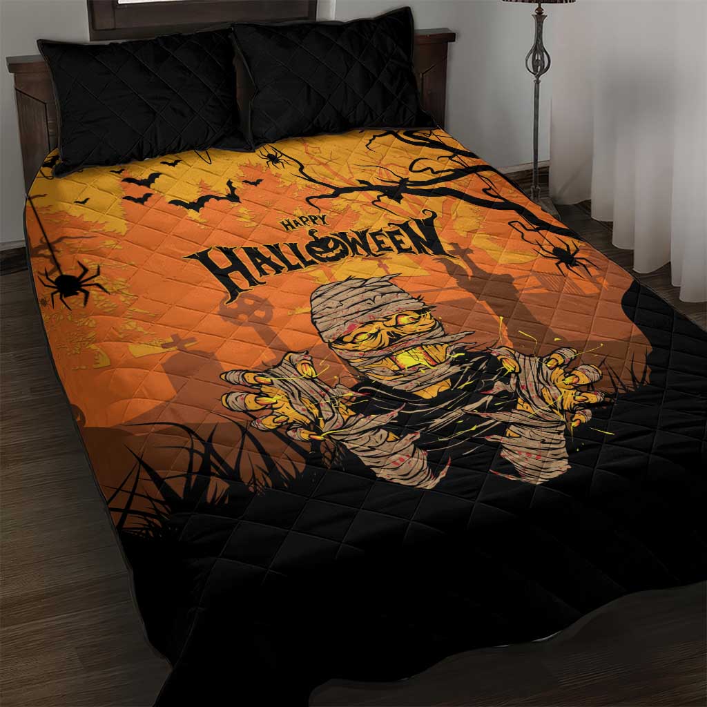 Halloween Egypt Mummy Quilt Bed Set Trick or Treat - Wonder Print Shop