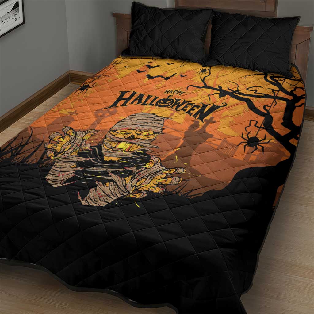 Halloween Egypt Mummy Quilt Bed Set Trick or Treat - Wonder Print Shop