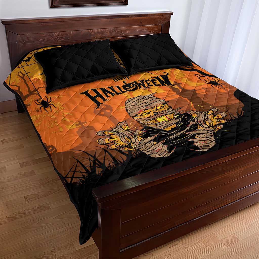 Halloween Egypt Mummy Quilt Bed Set Trick or Treat - Wonder Print Shop