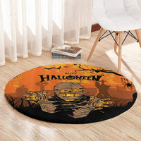 Halloween Egypt Mummy Round Carpet Trick or Treat - Wonder Print Shop