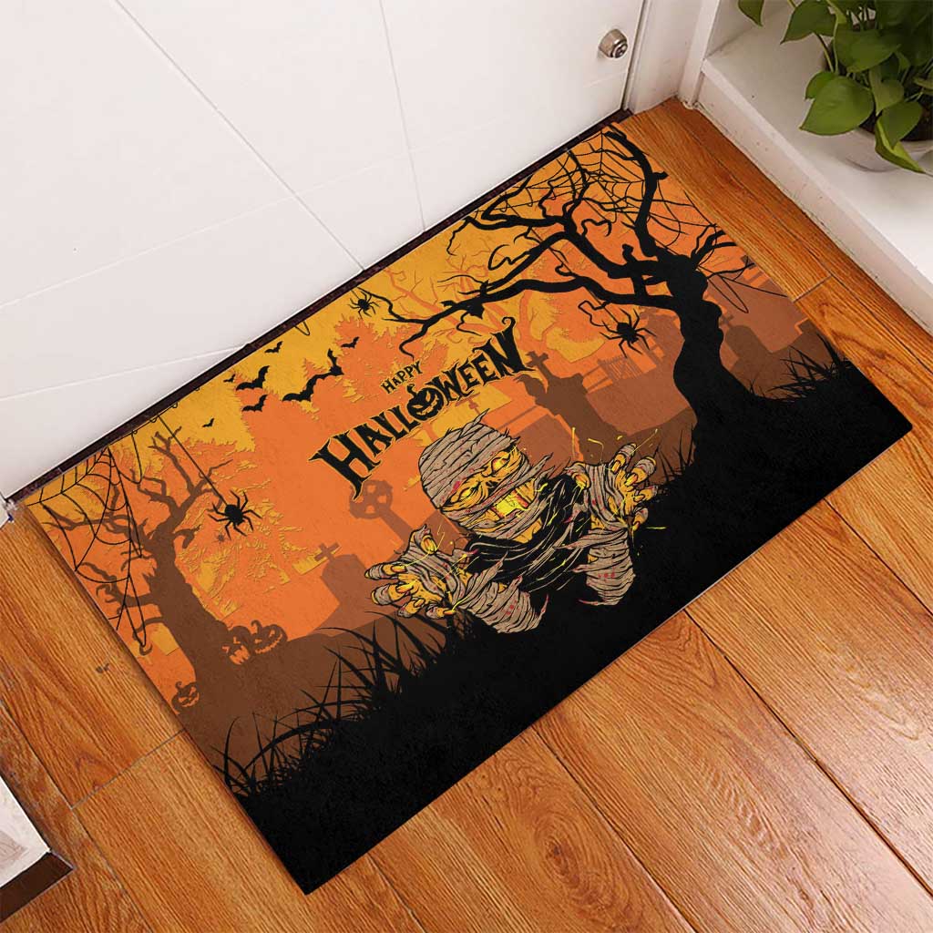 Halloween Egypt Mummy Rubber Doormat Trick or Treat - Wonder Print Shop
