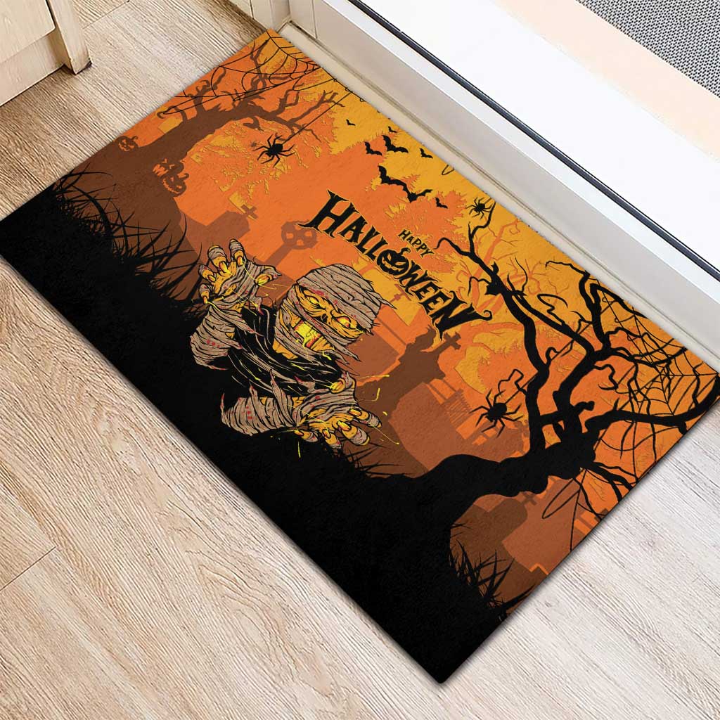 Halloween Egypt Mummy Rubber Doormat Trick or Treat - Wonder Print Shop