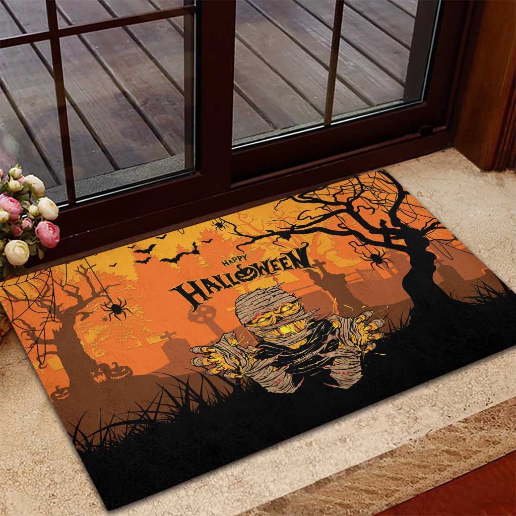 Halloween Egypt Mummy Rubber Doormat Trick or Treat - Wonder Print Shop