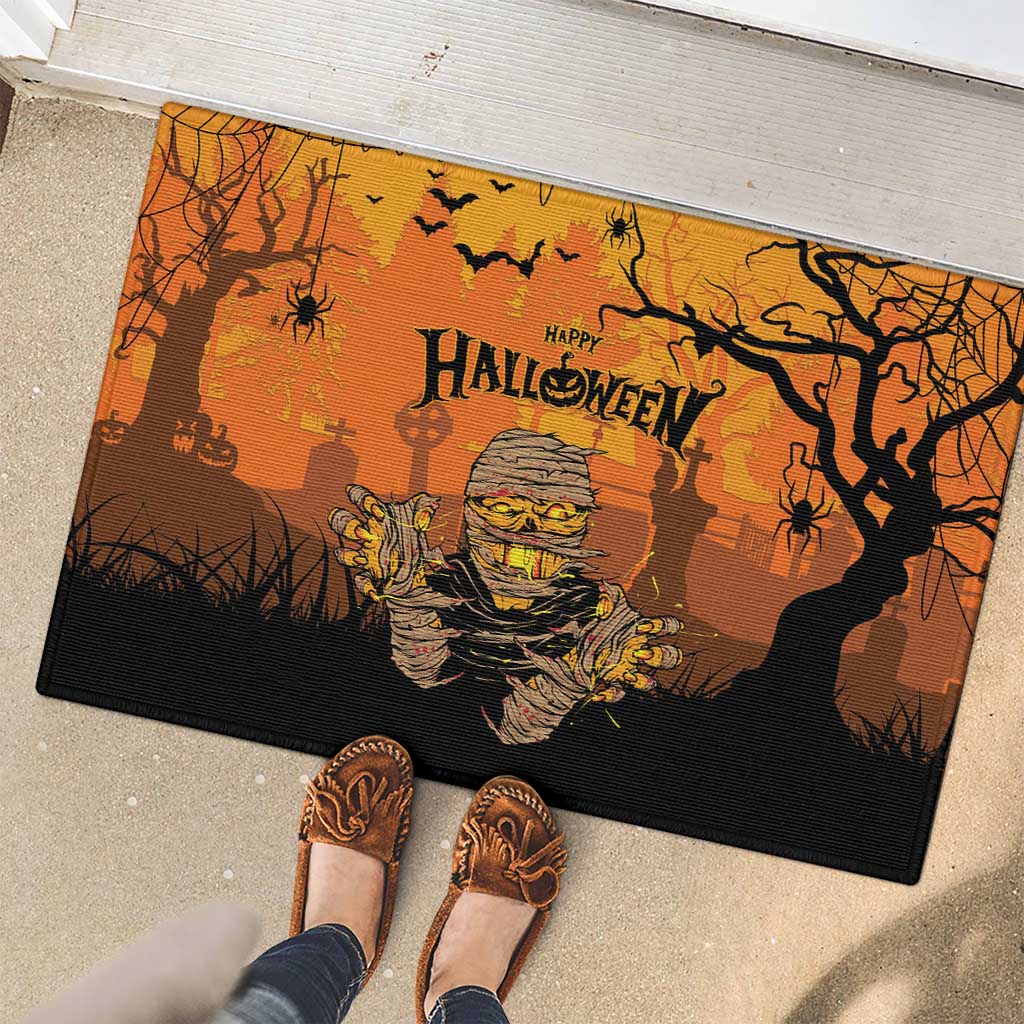 Halloween Egypt Mummy Rubber Doormat Trick or Treat - Wonder Print Shop