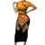 Personalized Halloween Egypt Mummy Short Sleeve Bodycon Dress Trick or Treat - Wonder Print Shop
